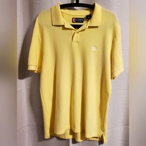 (4/$20) Chaps Men's Yellow Polo Size M